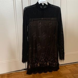 Black lace dress
